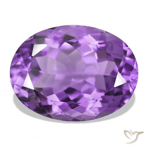 17.99ct 인텐스 바이올렛 자수정, 타원형, IF