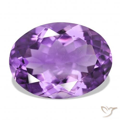16.75ct 딥 퍼플리쉬 바이올렛 자수정, 타원형, VS