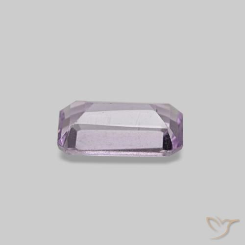 0.24캐럿 천연 난초 자수정, 에메랄드 컷, VS