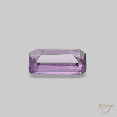 0.29캐럿 천연 미디엄 바이올렛 아메시스트, 에메랄드 컷, 5.2×3.1 mm, VS-SI