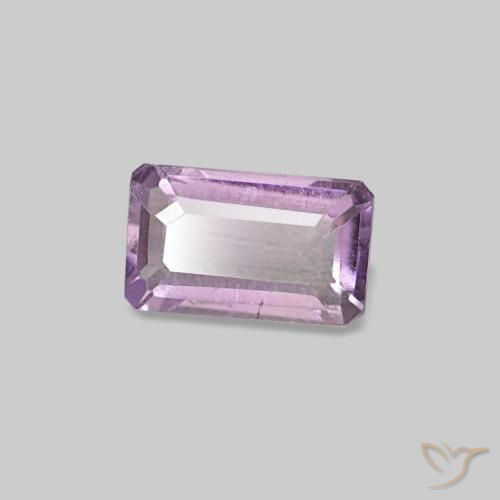 0.29캐럿 천연 Medium Light-Violet 아메시스트, 에메랄드 컷, 5.2×3.1 mm, VS-SI