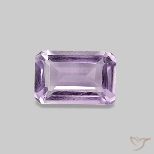 0.52ct Medium Light-Violet 자수정, 에메랄드 컷, VS