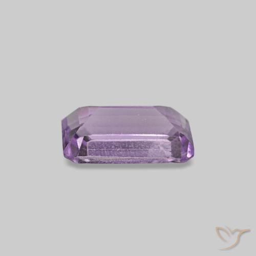 0.24캐럿 천연 난초 아메시스트, 에메랄드 컷, 5.1×3 mm, VS-SI