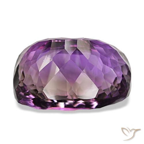 53.04캐럿 천연 미디엄 바이올렛 아메시스트, 쿠션 컷, 25.8×17.2 mm, VVS