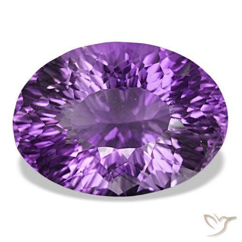 38.84ct Medium Dark Purplish-Violet 아메시스트, 오벌, VVS