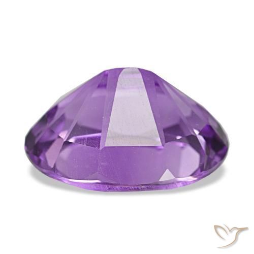 3.88캐럿 천연 깊은 핑크빛 바이올렛 아메시스트, 타원형 컷, 11.9×9.2 mm, VVS-VS