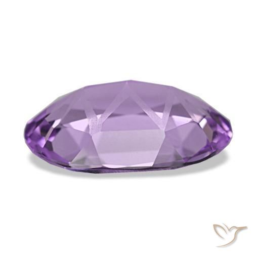 2.91캐럿 천연 미디엄 바이올렛 아메시스트, 타원형 컷, 12.7×8.5 mm, VVS