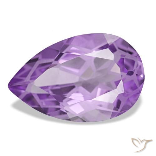 3.41ct 바이올렛 아메시스트, 배 모양, VVS