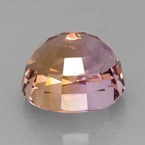 15.84캐럿 천연 바이컬러 아메트린, 타원형 컷, 15.5×14.8 mm, IF