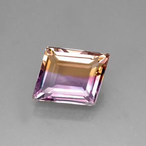 17.14캐럿 천연 바이컬러 아메트린, 멋진 모양, 15.9×13.7 mm, IF
