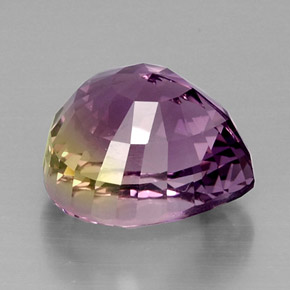 15.44캐럿 천연 바이컬러 아메트린, 배 모양, 15.9×14.3 mm, IF