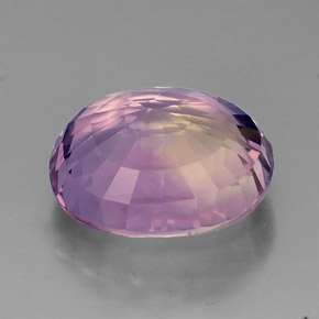 15.67캐럿 천연 바이컬러 아메트린, 타원형 컷, 17.3×15.1 mm, IF