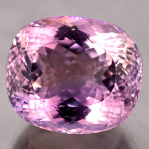 23.99캐럿 천연 바이컬러 아메트린, 쿠션 컷, 19.1×16.5 mm, IF