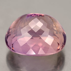 23.99캐럿 천연 바이컬러 아메트린, 쿠션 컷, 19.1×16.5 mm, IF
