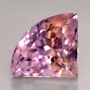 12.52캐럿 천연 바이컬러 아메트린, 멋진 모양, 18.5×14.1 mm, VVS