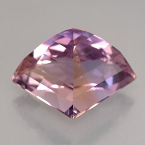 12.52캐럿 천연 바이컬러 아메트린, 멋진 모양, 18.5×14.1 mm, VVS