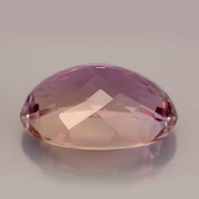 12.47캐럿 천연 바이컬러 아메트린, 타원형 컷, 18.3×12.8 mm, VVS-VS