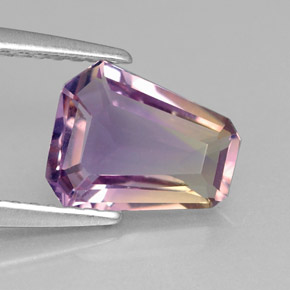 1.17캐럿 천연 바이컬러 아메트린, 멋진 모양, 8.3×6.9 mm, VVS