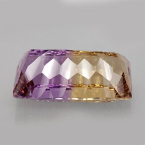 11.79캐럿 천연 바이컬러 아메트린, 바게트, 18.6×10.3 mm, VVS-VS