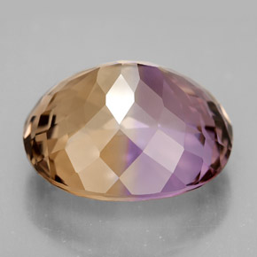 14.82캐럿 천연 바이컬러 아메트린, 타원형 컷, 16.8×14.7 mm, IF