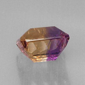 10.38캐럿 천연 바이컬러 아메트린, 에메랄드 컷, 13.2×12.5 mm, VVS