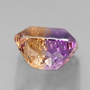 13.58캐럿 천연 바이컬러 아메트린, 에메랄드 컷, 14.5×13.3 mm, VVS