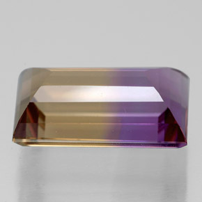 5.51캐럿 천연 바이컬러 아메트린, 바게트, 13.5×8.5 mm, VVS