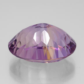 10.85캐럿 천연 바이컬러 아메트린, 타원형 컷, 16.9×12.5 mm, VVS