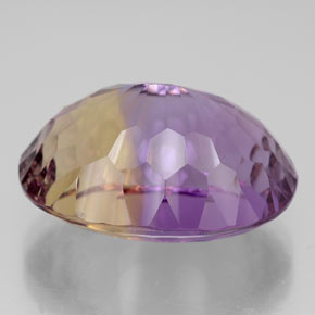 13.50캐럿 천연 바이컬러 아메트린, 타원형 컷, 18.1×12.8 mm, VVS