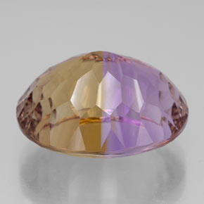 13.60캐럿 천연 바이컬러 아메트린, 타원형 컷, 17.3×13.6 mm, IF