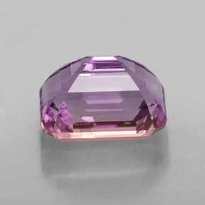 3.23캐럿 천연 바이컬러 아메트린, 에메랄드 컷, 9.7×7.4 mm, VVS