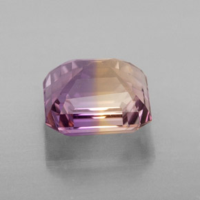 2.68캐럿 천연 바이컬러 아메트린, 에메랄드 컷, 8.3×8 mm, VVS
