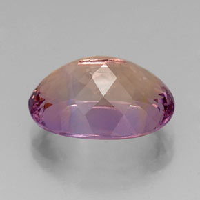 8.82캐럿 천연 바이컬러 아메트린, 타원형 컷, 15.8×11.5 mm, VVS-VS