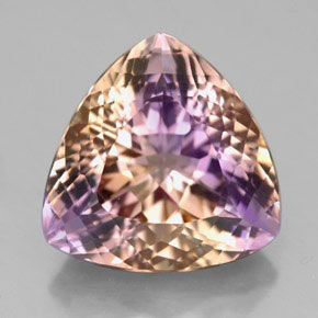 9.29캐럿 천연 바이컬러 아메트린, 트릴리언, 14.2×13.9 mm, VVS