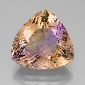 7.13캐럿 천연 바이컬러 아메트린, 트릴리언, 14×13.5 mm, VVS-VS