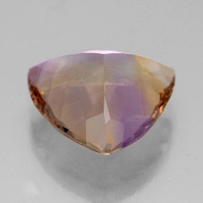 7.13캐럿 천연 바이컬러 아메트린, 트릴리언, 14×13.5 mm, VVS-VS