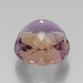 13.98캐럿 천연 바이컬러 아메트린, 라운드 컷, 14.67 mm, VVS