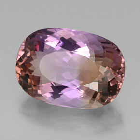 25.08캐럿 천연 바이컬러 아메트린, 타원형 컷, 23.1×16.2 mm, VVS