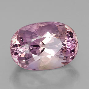 15.10캐럿 천연 바이컬러 아메트린, 타원형 컷, 18.8×13 mm, VVS