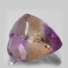 16.08캐럿 천연 바이컬러 아메트린, 하트 모양, 17×15.3 mm, VS