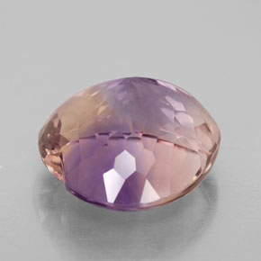 9.41캐럿 천연 바이컬러 아메트린, 하트 모양, 14.4×13.9 mm, VS