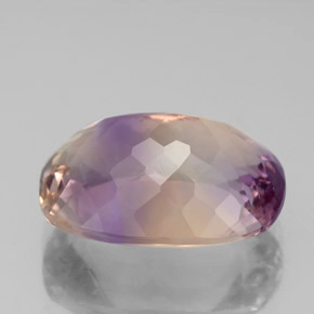 6.44캐럿 천연 바이컬러 아메트린, 쿠션 컷, 14.2×10.7 mm, VVS-VS