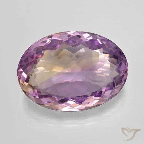 13.95ct 자연스러운 바이컬러 아메트린, 타원형, VVS