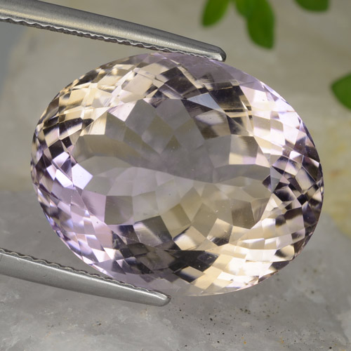 16.69캐럿 천연 바이컬러 아메트린, 타원형 컷, VVS-VS