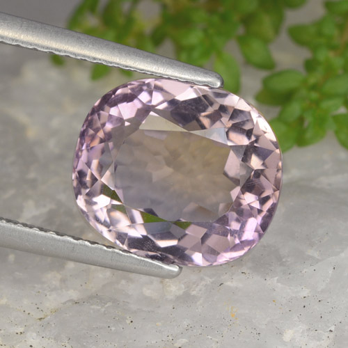 4.82캐럿 천연 바이컬러 아메트린, 타원형 컷, VVS