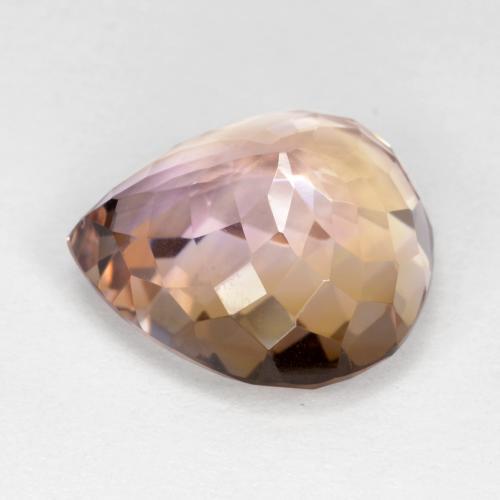 13.59캐럿 천연 바이컬러 아메트린, 배 모양, 16.5×16 mm, VS