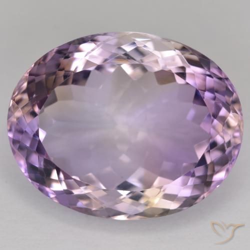18.74ct 자연스러운 바이컬러 아메트린, 타원형, VS