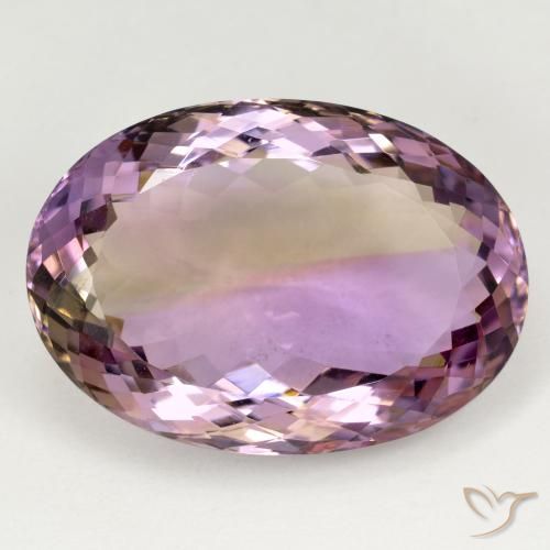 37.23ct 자연스러운 바이컬러 아메트린, 타원형, VVS