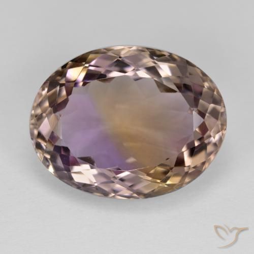 10.39ct 자연스러운 바이컬러 아메트린, 타원형, VVS