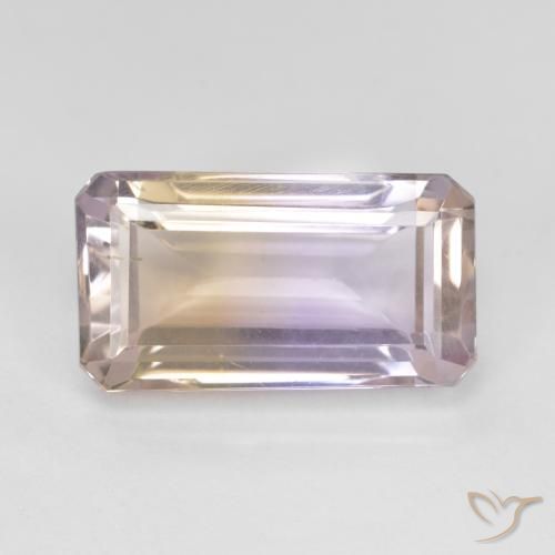 7.02ct 자연스러운 바이컬러 아메트린, 에메랄드 컷, VS